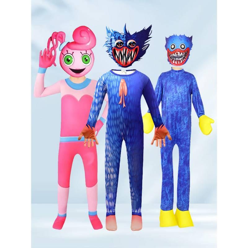 Playtime Jumpsuit Poppy Roleplay Outfit Kids Cosplay Costumes Halloween Party