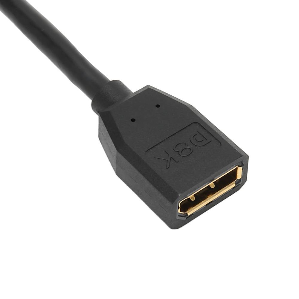 0.15meters Displayport Extension Cable 90 Degree Angle Right Angle Displayport Workstation