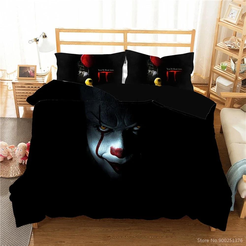Оно Стивена Кинга Комплект пододеяльника Твин Фул Куин Кинг HD Покрывало Чехол для одеяла Постельные принадлежности для детей Комплекты постельного белья Декор спальни