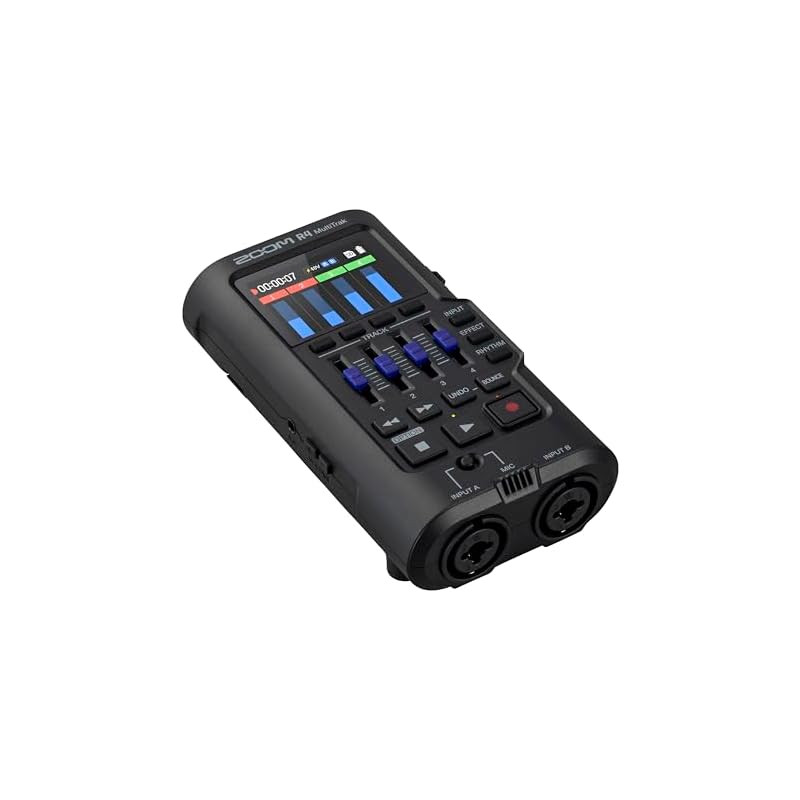 ZOOM R4 32-битная запись с плавающей запятой, 4-дорожечная запись, Карманный многодорожечный рекордер, Регулировка усиления не требуется, Без искажений, Встроенный микрофон,