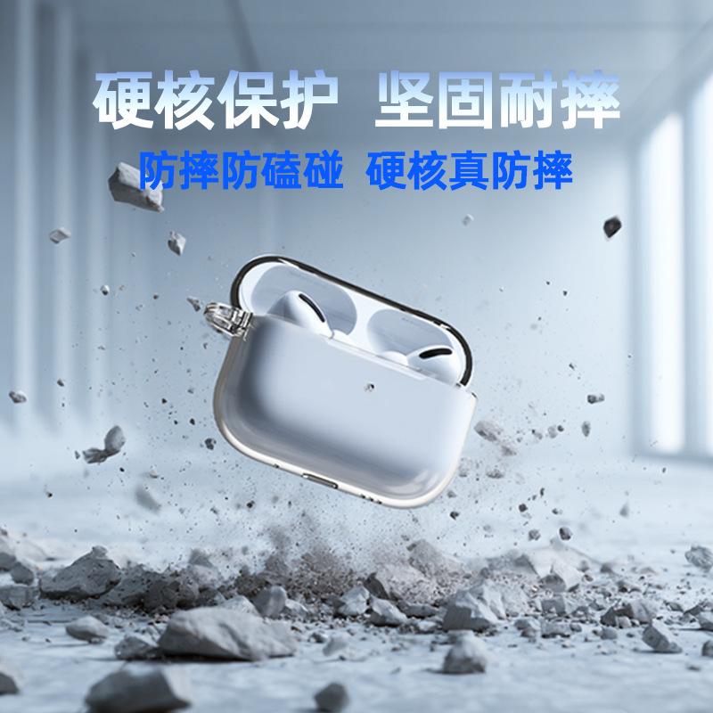 Применимый защитный чехол для AirPods Pro3 Прозрачный ПК чехол для наушников Чехол для Bluetooth-наушников Apple AirPods 3