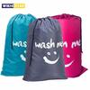 Нейлоновая сумка для белья в форме улыбки, дорожная сумка для хранения, которую можно стирать в машине, органайзер для грязной одежды, сумка на шнурке для стирки