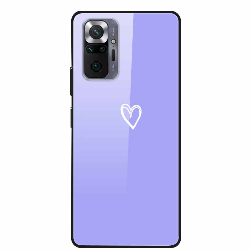 Цветная закаленная стеклянная крышка для чехла Xiaomi Redmi Note 10 Pro, жесткий противоударный Funda для чехлов Redmi Note10 / Note 10Pro, корпус