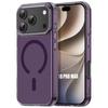 Coque pour iPhone 18 Pro Max, Anti-Rayures Antichoc avec Cercle Magnétique - Translucide Violet