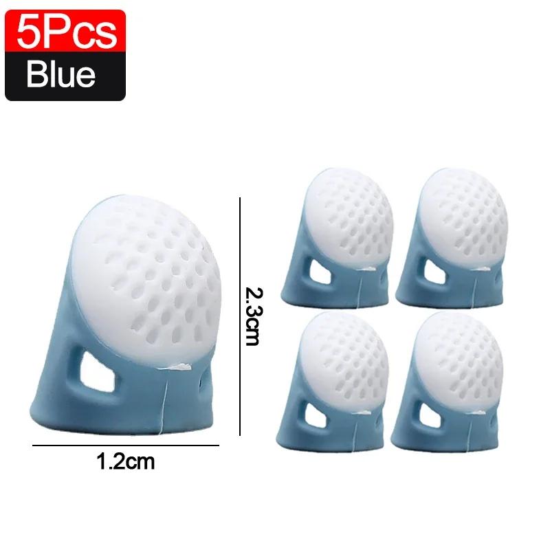 Наперстки для шитья, силиконовые напальчники для шитья, противоскользящий чехол для пальца, защитный рукав с выемкой, инструменты для шитья крестиком своими руками