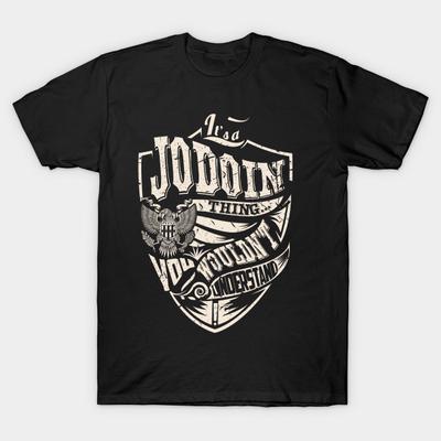 Мужская черная футболка с принтом Супербольшая футболка its-a-jodoin-thing Печать на термотрансферной бумаге без обрезки Хлопковая футболка