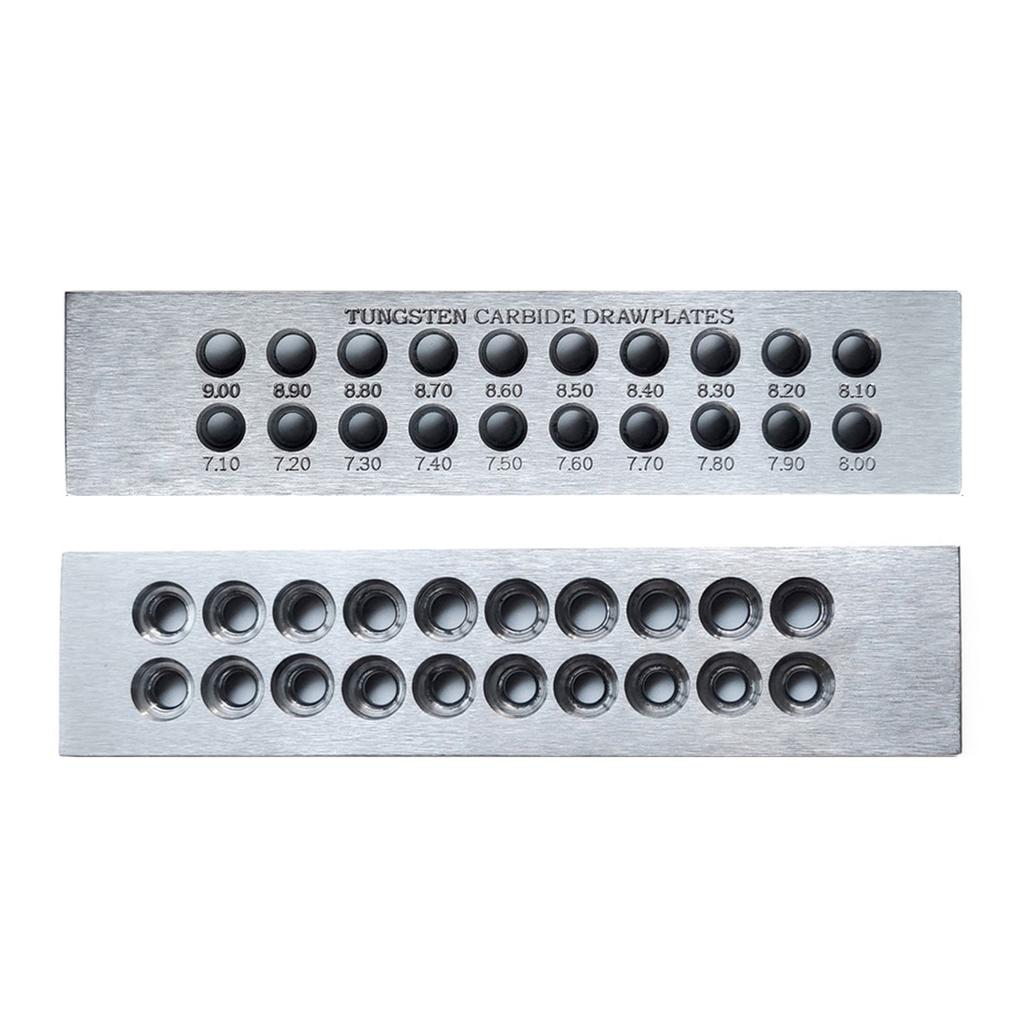 Jewelry Wire Drawplate Wire Shaping Tool Carbon Steel Wire Shaping Plate Jewelry Crafting Tool for Jewelry Making