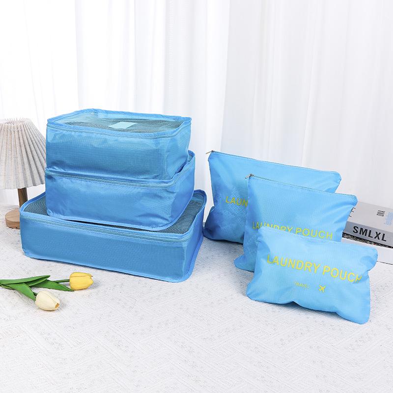 Корейский набор дорожных сумок для хранения - 6 штук с логотипом на заказ