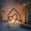 Hollow House Candle Holder Molds with Round Base Molds for Making Tealight Holder Table Decorations Candle Holder