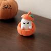Ghost Style Decor Halloween Ornament, 3D Printed Pumpkin Design Figure, Figure Mini Desktop Decoration for Scented Candles