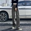 Spring Autumn Women's High-waist Jeans Pants Slimming All-match Loose Casual Wide-leg Denim Trousers