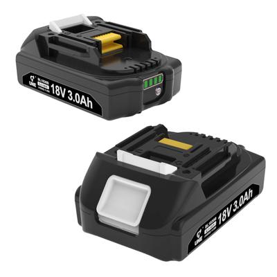 Makita 18V BL1830B 3000mAh Набор из 2 штук Совместимый 18V BL1830B Совместимый с электроинструментом PSE Индикатор уровня заряда батареи [Страхование PL] Тонкий, Легкий,
