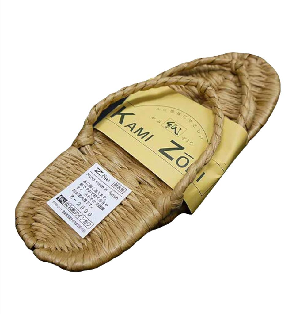 Японская бумага Ishikawa Японские бумажные сандалии размер L 25 см связаны вручную примерно. ВАЗ-2000Л