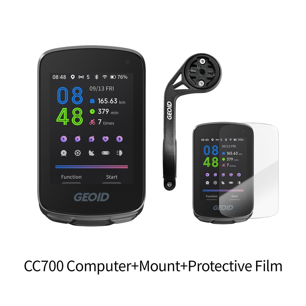 GPS-велокомпьютер GEOID CC700 с 2,8-дюймовым цветным экраном, велоспидометр с навигацией по маршруту, WIFI, водонепроницаемый велоодометр