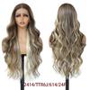 For 30inch Water Wave Glueless Lace Front Wigs 13x4 Synthetic Transparent Lace Curly Wig Heat Resistant Women Daily Use