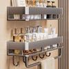 Punch-Free Wall-Mounted Bathroom Shelf & Cosmetics Organizer
