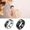 Titanium Steel Wedding Band Intelligent Body Temperature Sensing Ring Personal Health Men Women Ring