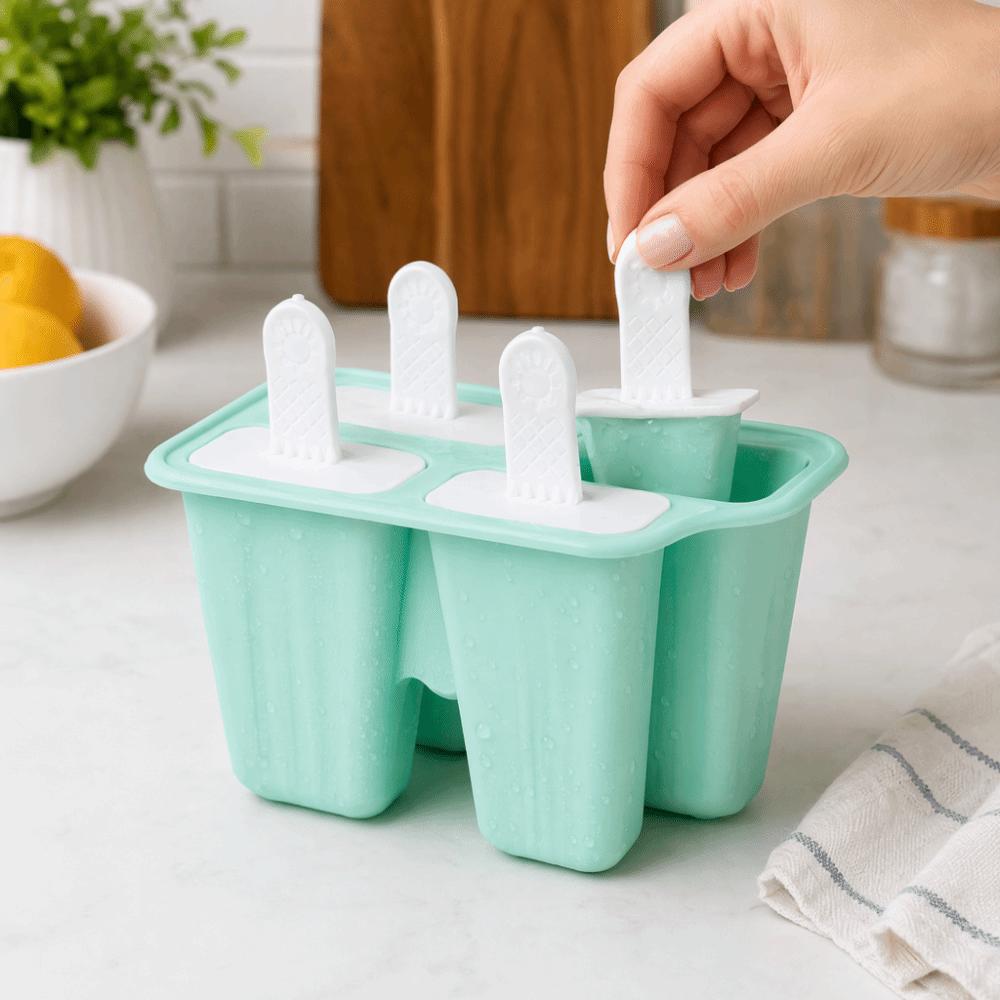 Mint Green Ice Cream Mold Reusable Popsicle Mold Durable DIY Ice Cream Tools DIY Ice Cream