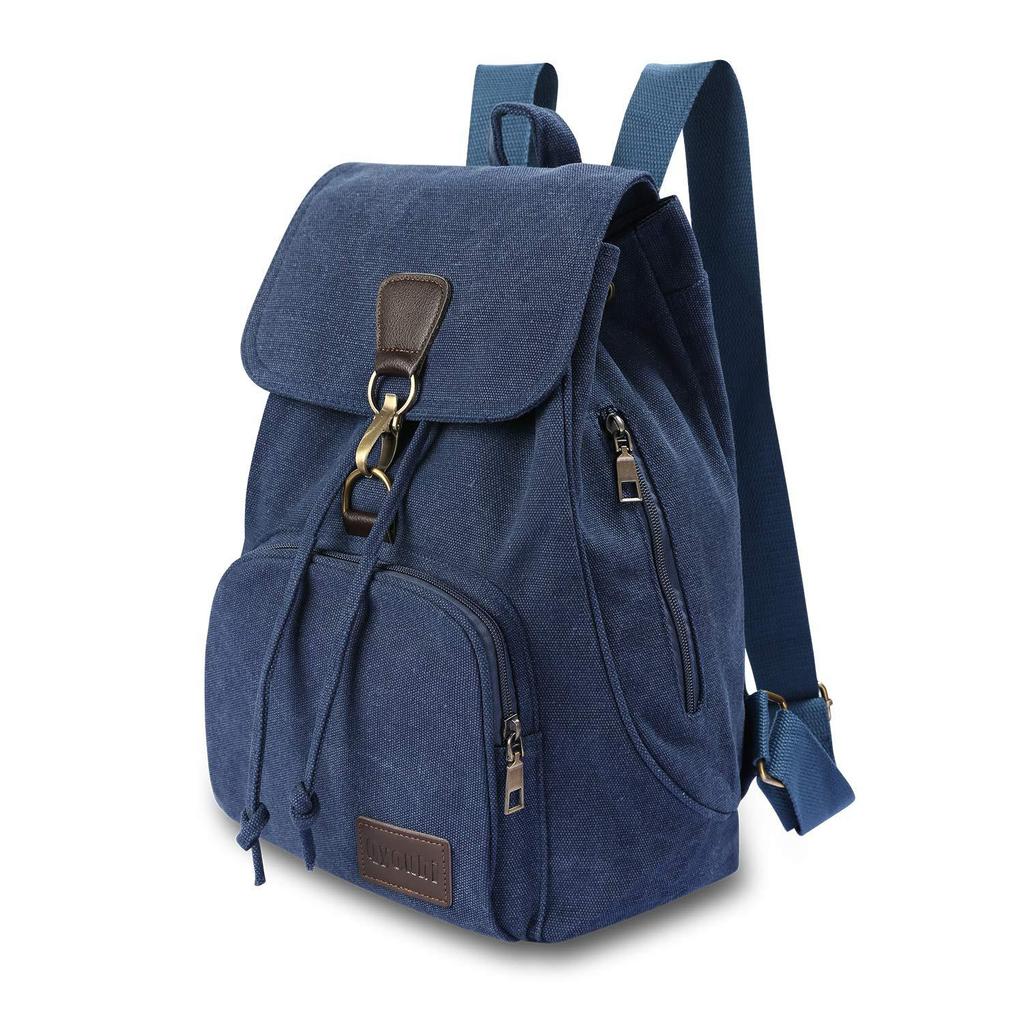 Vintage Canvas Bag Cool Trendy Casual Backpack Women'S Ultra-Light Outdoor Travel Backpack College Student Schoolbag