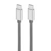 Кабель Acbands USB Type C [1 м / серый] 60 Вт PD совместимый сверхпрочный плетеный кабель USB-C и USB-C Taipushi Rapid Cable [Xperia/Samsung/Galaxy/Pixel/iphone