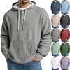 Men's Knit Hooded Sweatshirt Casual Long-Sleeve Sweatshirt