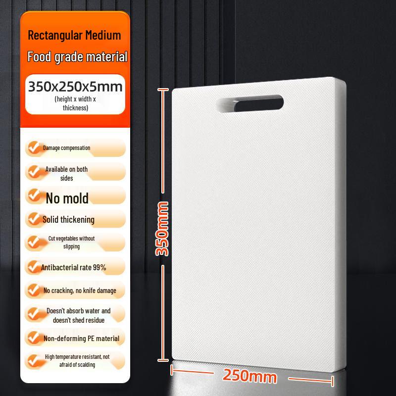 Antibacterial PE Plastic Cutting Board: Mold-Resistant Kitchen Chopping Board for Fruits & Vegetables