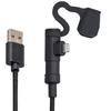 Кабель для зарядки мотоцикла Daytona 20 см USB-A и Lightning, совместимый с iPhone, сертифицированный MFi, Г-образный разъем 15610