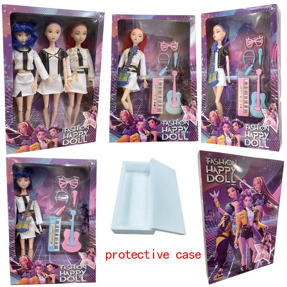 Высоко восстановленный персонаж! 30см Аниме K-Pop Игрушка из винила Охотник на демонов - Руми/Мира/Зои | Подарок на день рождения для девочек