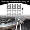 Side Step Hardware Mounting Kit No.68044460AA/82212003 - Car Bolts - for Dodge for Ram 1500 2009-2012 Metal Silver Tone - 1 Set