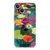 Чехол для телефона iPhone 17 Air Cases iPhone 16 15 12 13 14 Pro Max SE 7 8 Plus iPhone11 Прозрачный Мягкий Чехол Масляная Живопись Цветок