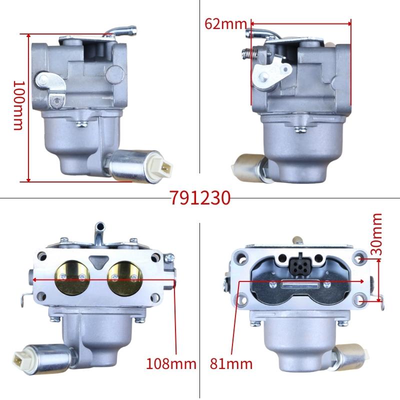 791230 Carburetor For Briggs Stratton 407777 V-Twin LA150 20-25HP Engine Lawn Mower Carb Replace 699709 499804 MIA10632
