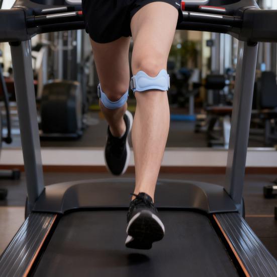 Силиконовый ремешок для поддержки надколенника, бандаж для облегчения боли, регулируемый наколенник для бега, пеших прогулок, баскетбола, тренажерного зала, фитнеса, тенниса, бадминтона, велоспорта