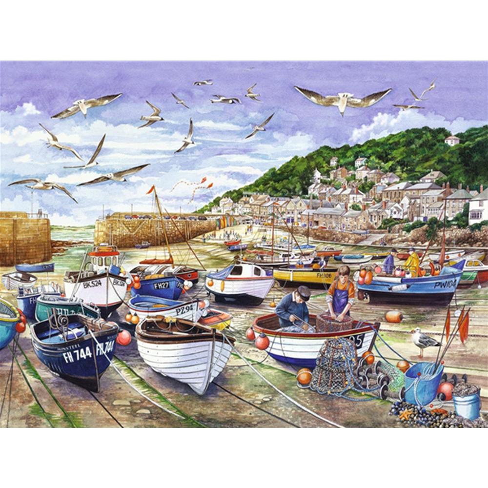 Полный дрель 5d наборы алмазной живописи новые поступления прибрежный город вышивка крестом Алмазная мозаика украшение корабля для дома