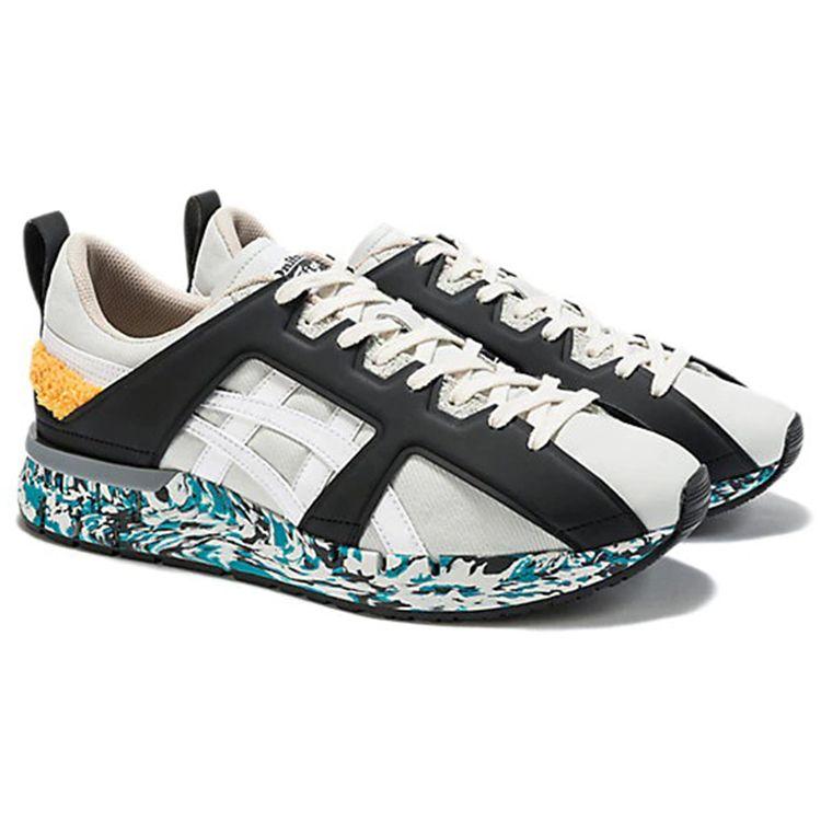 ONITSUKA TIGER Fabilac Повседневные Удобные Нескользящие Износостойкие Легкие Низкие Кроссовки Стиль Жизни Унисекс Белый Синий С Узором 1183A775-020