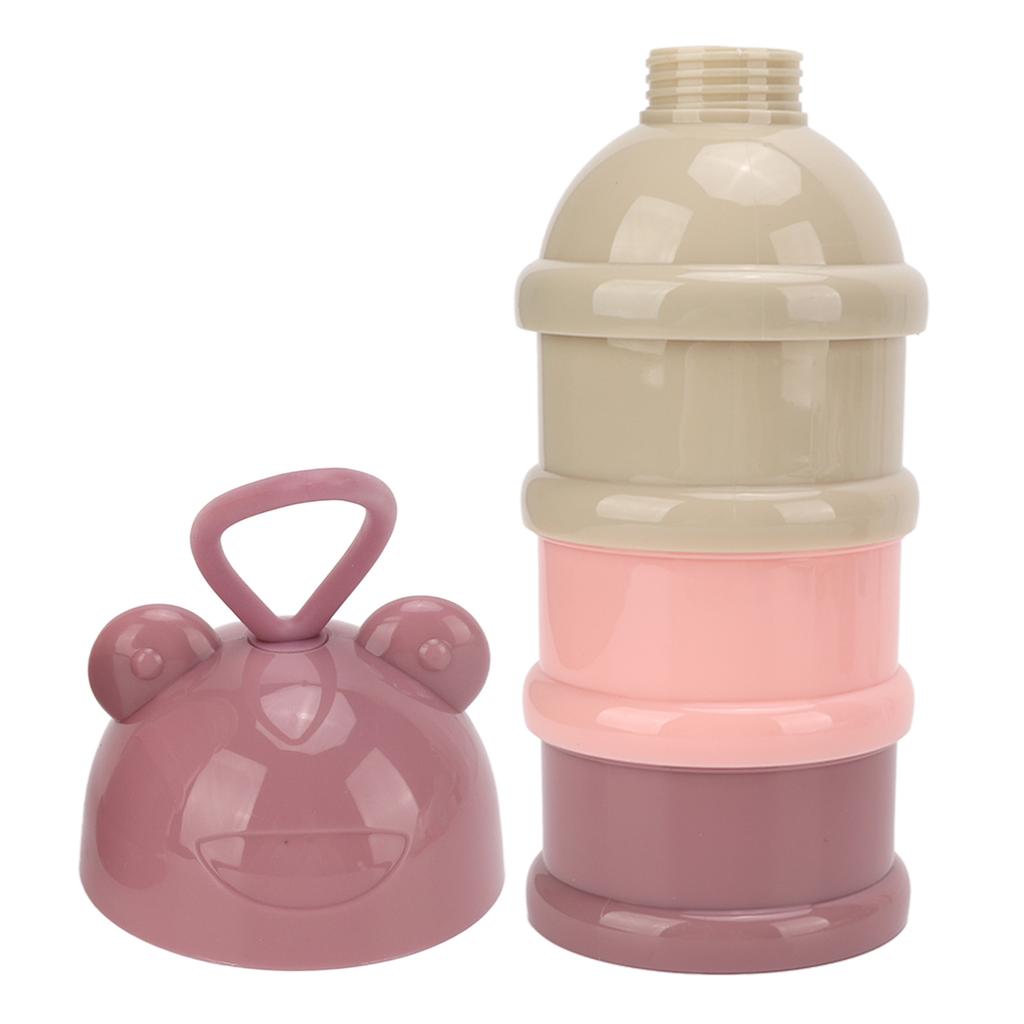 3 Layers Baby Milk Powder Formula Dispenser Detachable Portable Stackable Rotation Baby Snack