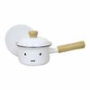 Fuji Horo Saucepan, Single-Handled Pot, White, Induction Compatible, 12cm, Miffy Face