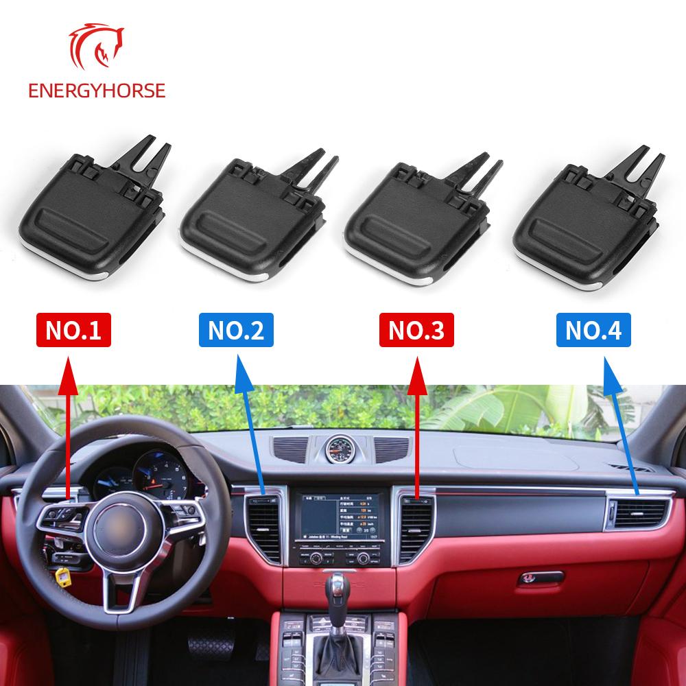 Автомобильный передний кондиционер AC вентиляционная решетка зажим слайдер ремонтный комплект для Porsche Macan