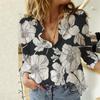 Women Shirts Spring Fall Long Sleeve Lapel Button Up Oversized Shirt Ladies Casual Plus Size Blouse Top White Black
