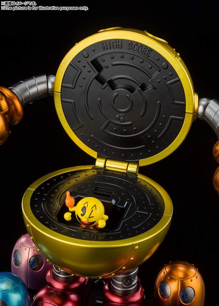 TAMASHII NATIONS Super Alloy Approximately 105mm ABS Diecast Painted Movable Figure Pac-Man &