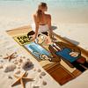 1Pc Mr Bean Property Beach Towel, Quick Dry, Multi-Use for Beach Pool Gym Yoga Home Travel, Christmas, Halloween, Xmas Gift M929409