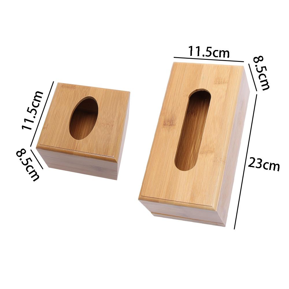 Table Decoration Bamboo Desktop Organizer Tissue Holder Tissue Rack Storage box Napkin holder