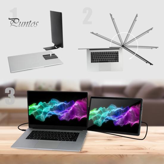 Удлинитель экрана ноутбука Портативный монитор с USB-портом Легкий складной FHD 1080P IPS Универсальный удлинитель монитора ноутбука