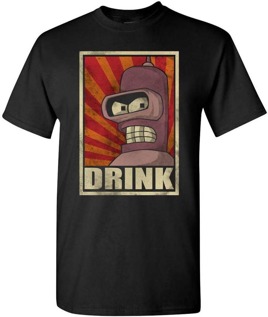 Bender Robot Drink Futurama T-shirt