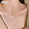 Ins Wind Gold Love Necklace Women's Niche Fashion Light Luxury Collarbone Chain Personalized Design Versatile Simple Necklace