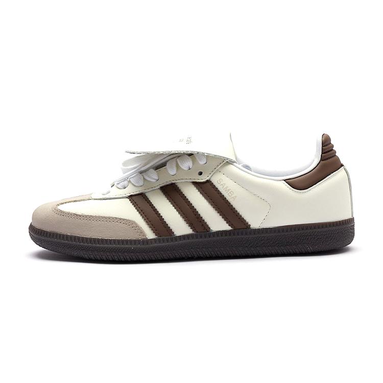 adidas Оригинальные Samba Нескользящие Устойчивые к истиранию Низкие Кеды для скейтборда Унисекс Бежевый Коричневый IG1024(Команда15-)