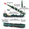Масштаб 1/64, китайская ракета-пусковая машина для межконтинентальной ракеты DF-31A, литая под давлением модель игрушки, автомобиль со звуком и светом для детей, коллекция для малышей