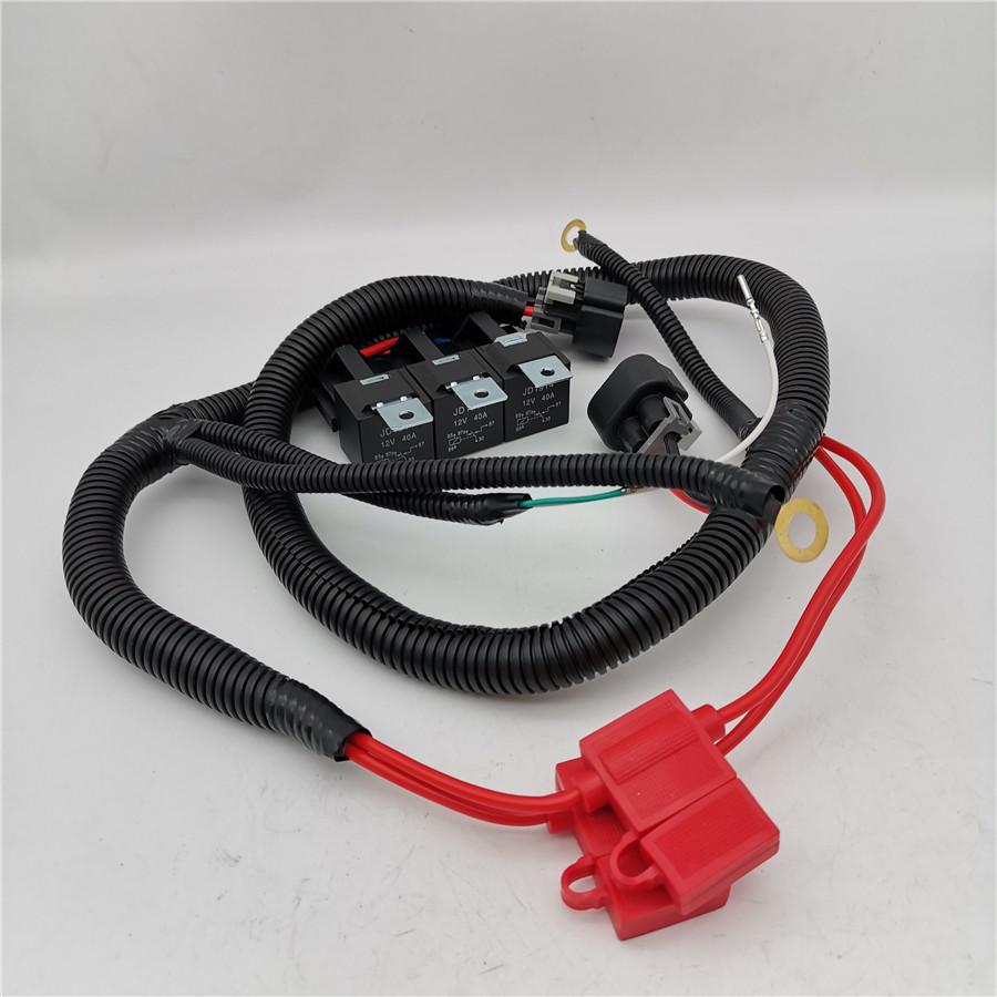 Dual Electric Fan Upgrade Wiring Harness For 1999-2006 GM Truck ECU 7L5533A226T