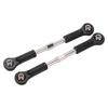 2pcsset Metal Steering Tie Rod for 18 110 High Speed RC Cars Steering Linkage Pull Rod