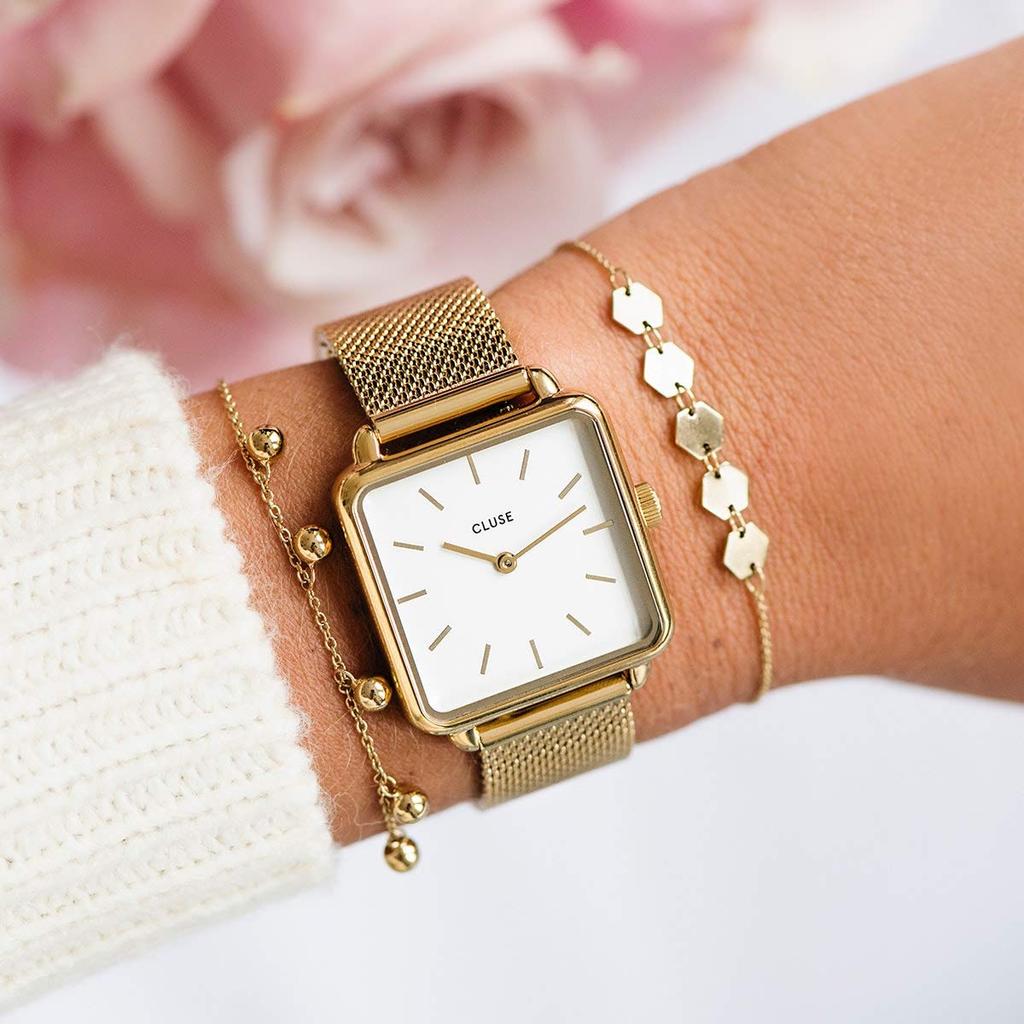 Cruz La CW0101207002 Gold Watch Tétragone Women's