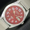 AUTHENTIC REFURBISHED CITIZEN AUTOMATIC 8200 JAPAN RED DIAL WATCH A426135-2 RL-a426135